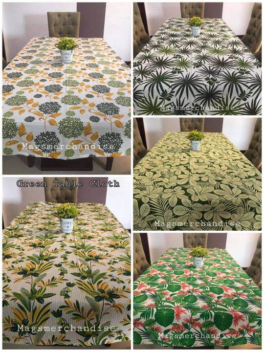 Printed Green Table Cloth Table Cover Lazada PH