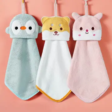 Wiping Hand Cloth, Cute Cartoon Hangable Hand Towels, Super