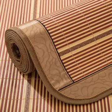 Bamboo mat summer cool mattress positive negative dual-use mat double-sided  household rattan mat foldable ice bamboo summer
