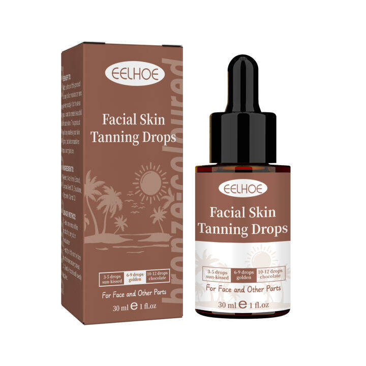 Eelhoe Self Tanning Drops Sunless Skin Tanning Oil Liquid Dark Self