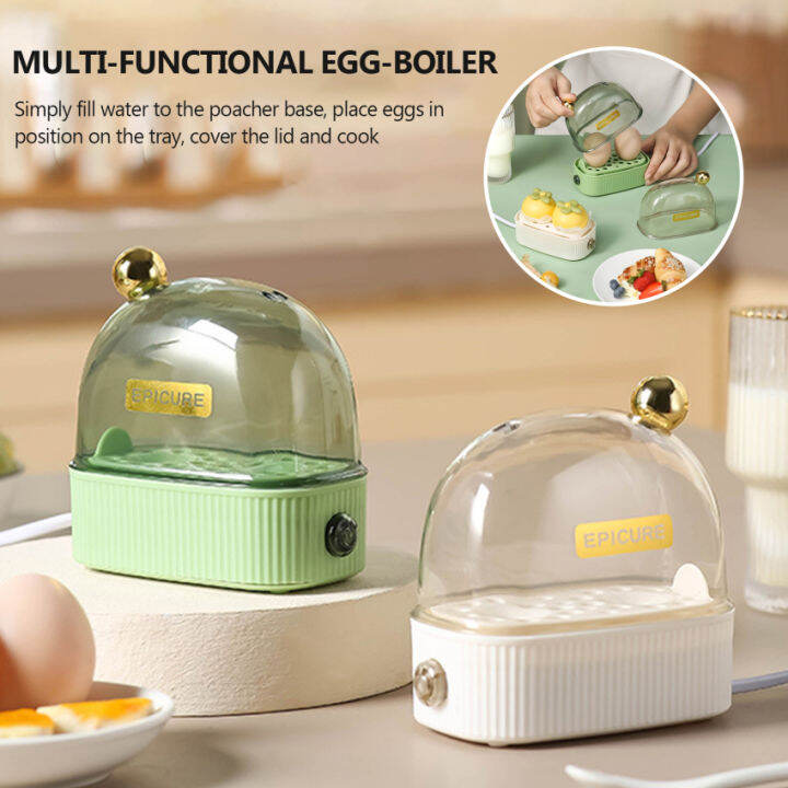 120W 220V Electric Egg Boiler Poacher Automatic Power Off Mini