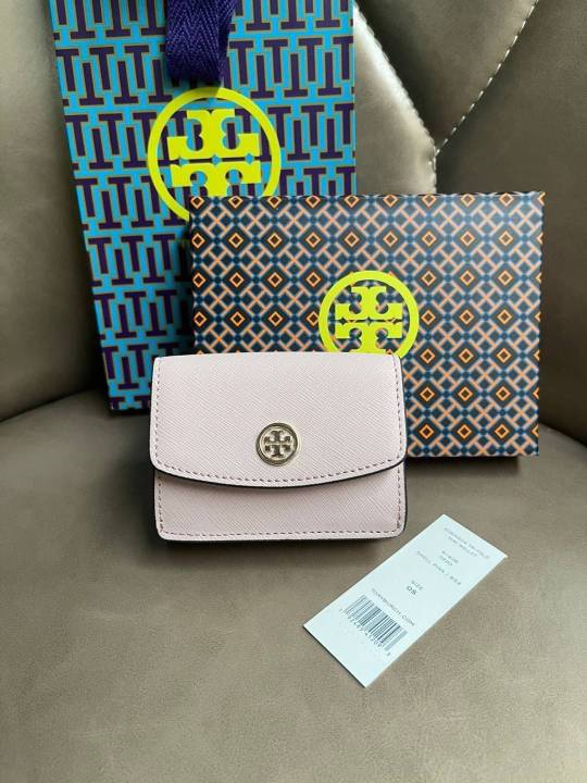 กระเป๋าสตางค์ใบสั้น-tory-robinson-tri-fold-mini-wallet-nbsp