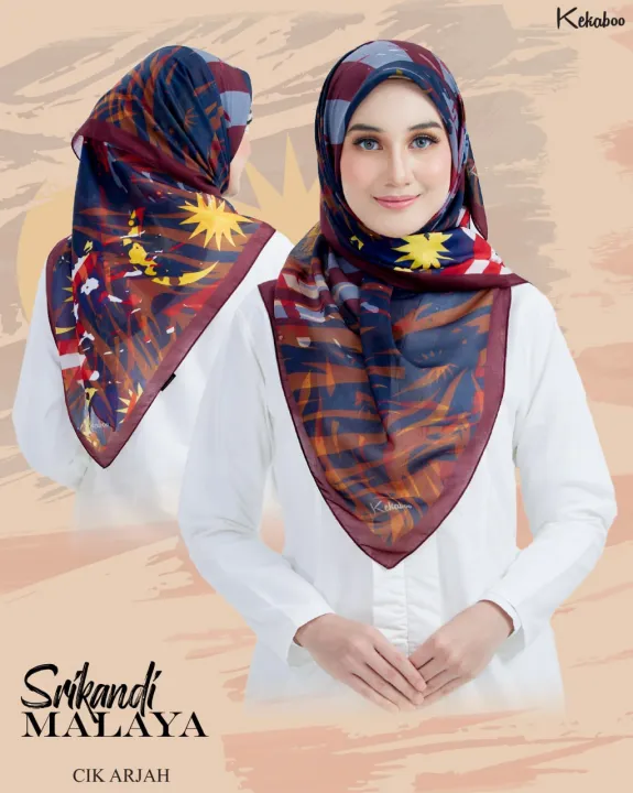 Tudung Bawal Kekaboo Srikandi Malaya Premium | Cik Arjah | Tudung ...