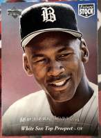 MICHAEL JORDAN MJ การ์ดสะสมเบสบอล ⚾️ FUTURE STOCK Birmingham Barons ??