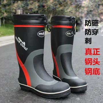 Open toe shop rain boots