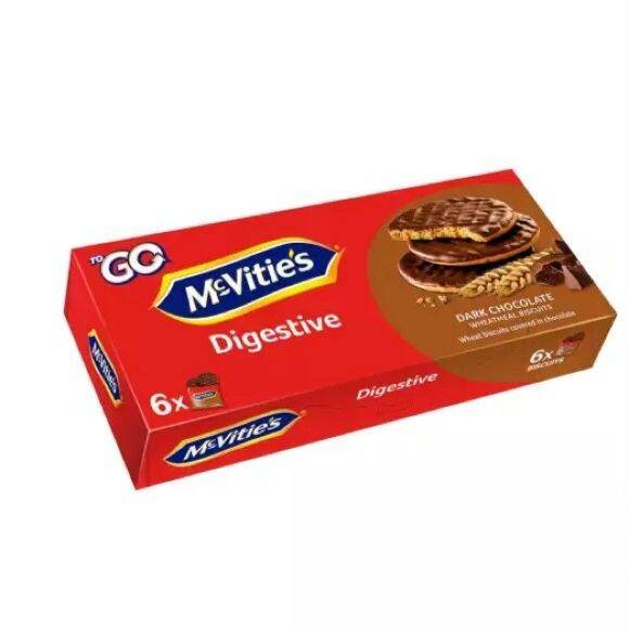 MCVities Dark Chocolate Digestive Biscuit 6 x33g Lazada