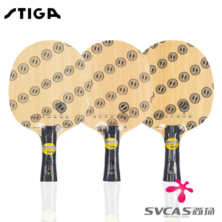 Genuine Stiga Stiga S3000 S2000 WRB Pure Wood Beginner Ping Pong Paddle ...