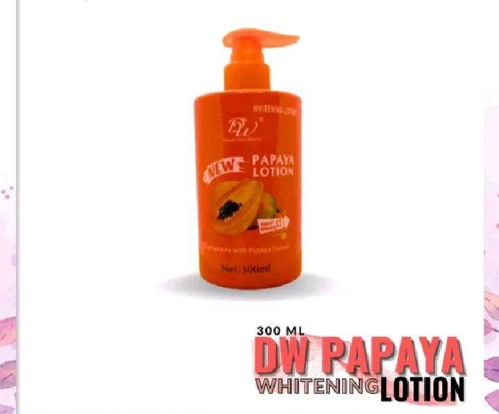 DW PAPAYA LOTION WITH GLUTA ACID..WHITHENING ANTI AGENG 300 ML Lazada PH
