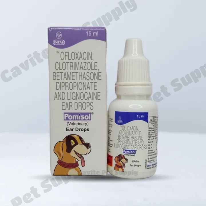 POMISOL (Veterinary EAR Drops for Cats & Dogs) 15ml Para sa Tenga ng Aso Ear Drop Cat Dog