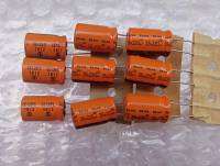 (10ชิ้น)  Capacitor 220uF 35V ELNA 125C สีส้ม ขนาด15x10mm. วงจรอิเล็คทรอนิกส์ กรอง เรียงกระแส คาปาร์ซิสเตอร์ อย่างดีของใหม่แกะกล่องของแท้