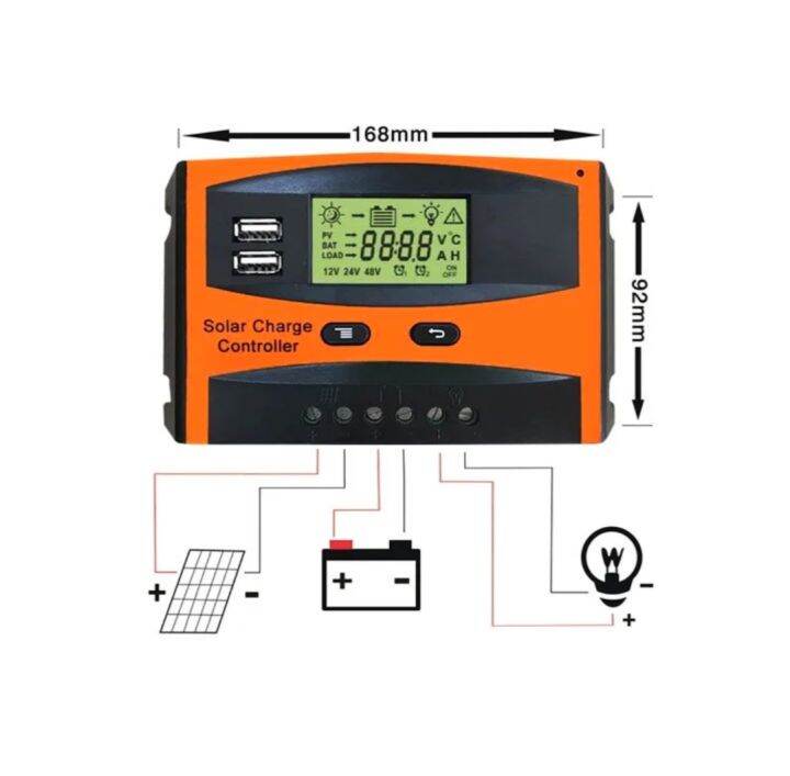 โซล่าชาร์จเจอร์-pwm-ระบบ-12-24v-30a-solar-charger-controller-ใช้สำหรับชาร์จไฟแบตเตอรี่จากแผงโซล่าเซลล์