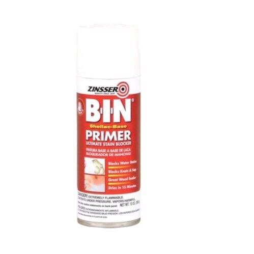 ZINSSER BIN B-I-N Shellac- Base Primer Ultimate Stain Blocker Spray ...