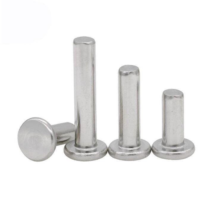 304 Stainless Steel Flat Head Rivet Flat round Head Rivet Solid Tapping Solid Core Rivet Gb109