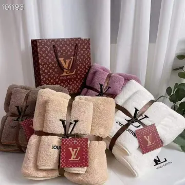 Louis Vuitton, Other, Louis Vuitton Monogram Large Beach Towel Blanket  Brown Pink Cotton Ladies Lou