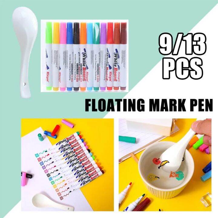 Magic Floating Pen 8/12 Colors Colorful Mark Water Toys Education
