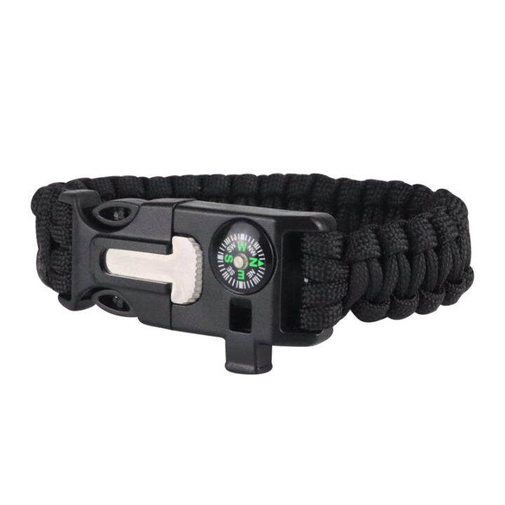 SOETAC Weaving Tactical Bracelets Outdoor Bracelet Men Lighter Compass ...