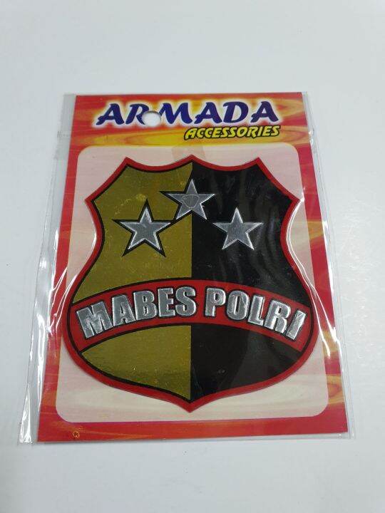 Stiker Kilap Kaca Mabes Polri 1 Pcs Stiker Motor Kilap Stiker