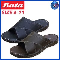 BATA รองเท้าแตะหนังผู้ชาย แบบสวม รุ่น 861-4576/861-6576