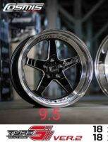 ล้อแม็ก ขอบ18 COSMIS TYPE-GV2 18X9.5 5H114.3 ET12 CB73 สีดำขอบเงา?ราคาชุด4วง✅ แถมจุ๊บเหล็ก? ล้อแท้มีรับประกันโครงสร้างนาน6ปี/สี1ปี✅❤️