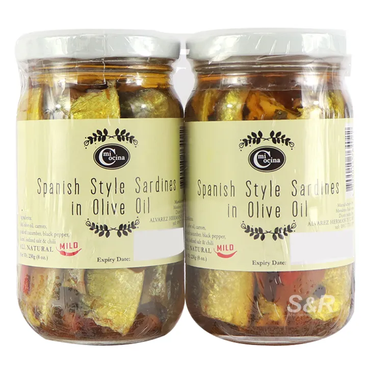 Mi Cocina Spanish Style Sardines in Olive Oil 2 jars Lazada PH