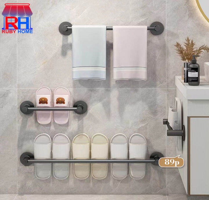 Ruby home Shoe Rack Organizer Wall Mounted Slipper Rack Organizer towel