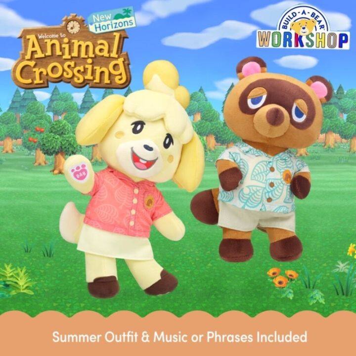 มือสอง-2nd-ตุ๊กตาบิ้วอะแบร์-animal-crossing-tom-nook-isabelle-รุ่นใหม่ล่าสุด-build-a-bear-workshop-สินค้ามือสองจากอเมริกา