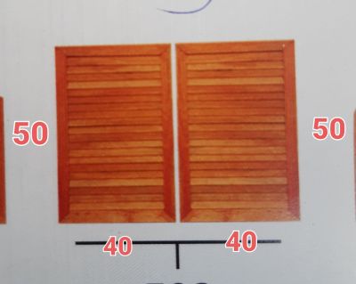 จั่วเกร็ด จั่วหลังคา ทรงสี่เหลี่ยม ขนาด40×50cm