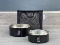 Black Set ชามคู่ S+L ฟรี! กระเป๋า