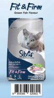 อาหารแมว Silver(ซิลเวอร์) Fit&amp;Firmรสปลาทะเลขนาด​ 1.2kg