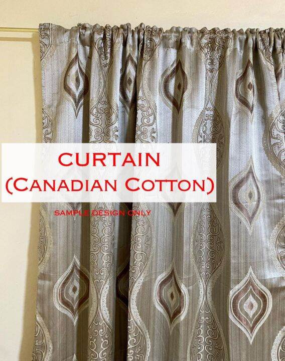 Curtains for Window and Door Canadian Cotton (No Ring) Lazada PH
