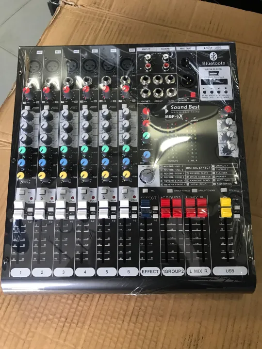 MIXER SOUND BEST MGP6X เอฟเฟคแท้USB Bluetooth Lazada.co.th