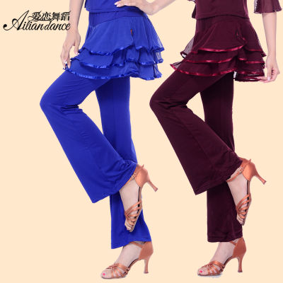 Taobao Collection กางเกงกระโปรงเต้นละตินชุดเต้นละตินสำหรับผู้หญิง