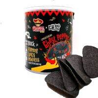 Ghost peper black chips โกสต์เปเปอร์ มันฝรั่งแผ่นดำ มันฝรั่งเผ็ดมาเล 3 กระป๋อง