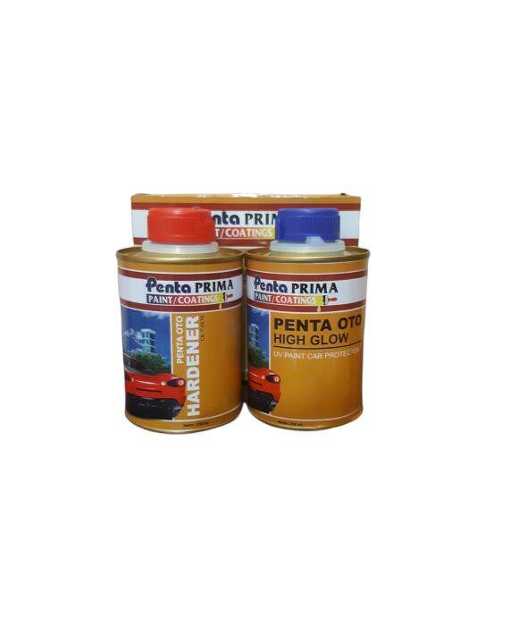 cat vernish penta oto clear coat high glow + hardener 500 ML / pernis