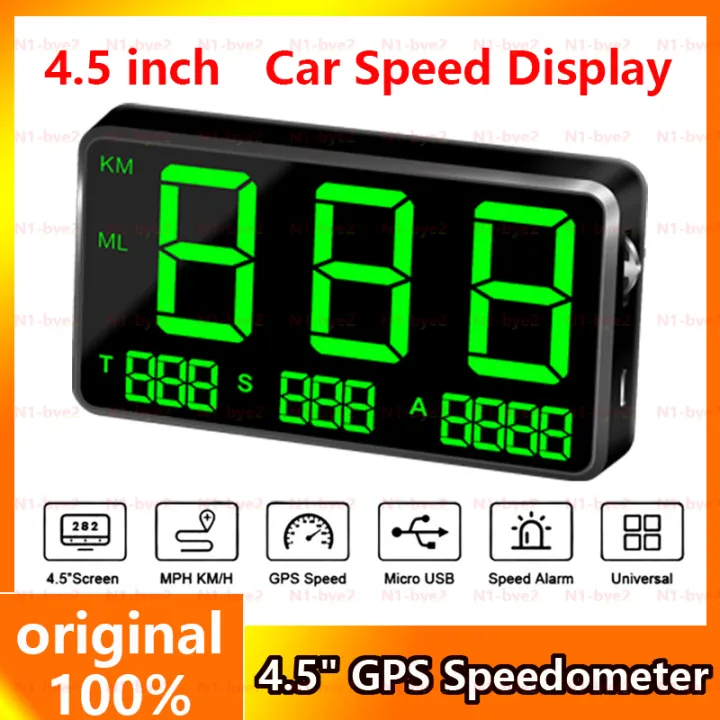2022New GPS Speedometer 4.5" C80 Speed Odometer Mileage HUD Display
