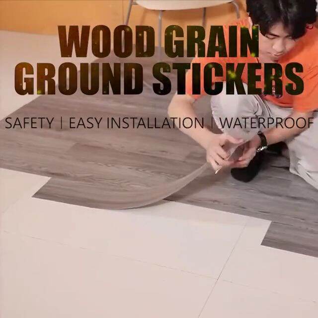 EUWAY 3D vinyl Floor sticker ( 91.44* 15.24cm) self adhesive PVC tiles