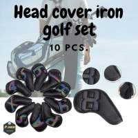 ปลอกครอบหัวไม้กอล์ฟชุดเหล็ก Head cover iron golf 10 pcs./pack