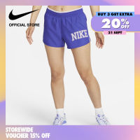 Nike Dri-FIT Womens Swoosh Run 10K Running Shorts - Lapis