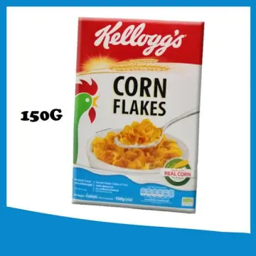 2 x Kelloggs Corn Flakes Breakfast Cereal Corn Toasted Golden Flake of Corn  150g