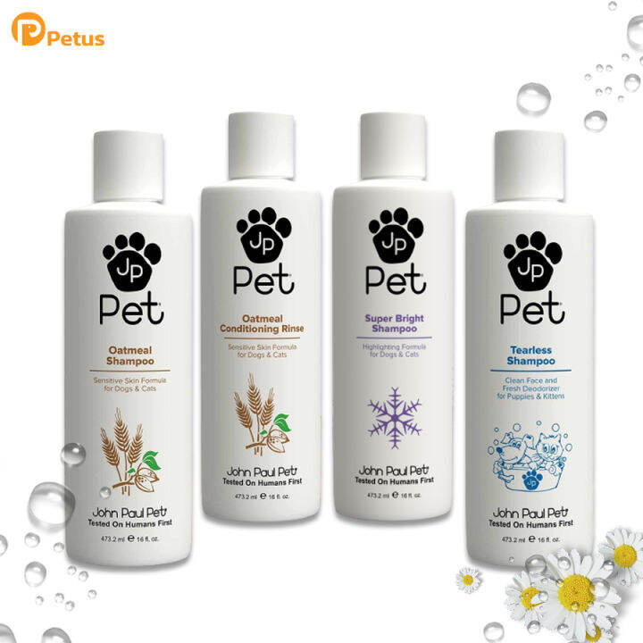 แชมพูสัตว์เลี้ยง John Paul OATMEAL SHAMPOO สูตรอ่อนโยน สำหรับสัตว์