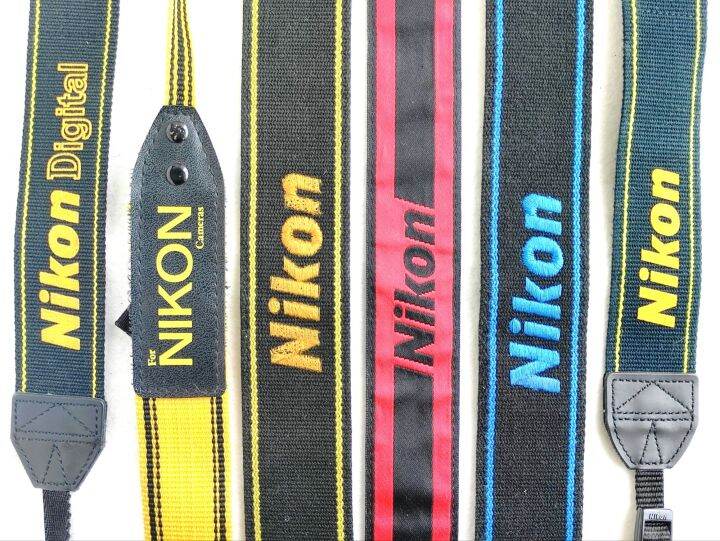 สายคล้องกล้อง ยี่ห้อ Nikon Camera Shoulder Neck Strap แท้วินเทจ สี