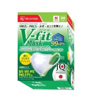 (1 กล่อง) ?SALE!! หน้ากาก Iris Ohyama V-FIT ไอริส โอยามะ mask size M (30 ขิ้น) ใส่หน้าเรียว ไม่เจ็บหู