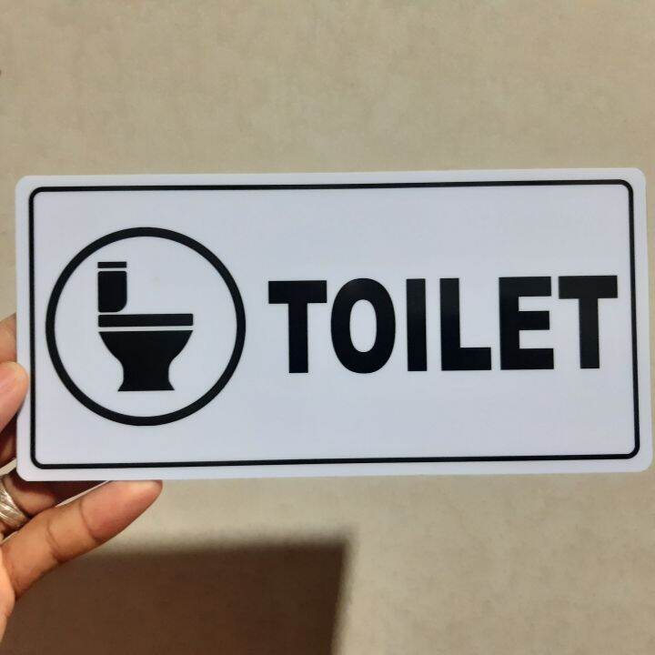 TOILET SIGNAGE PVC TYPE WATERPROOF AND NON-FADING | Lazada PH