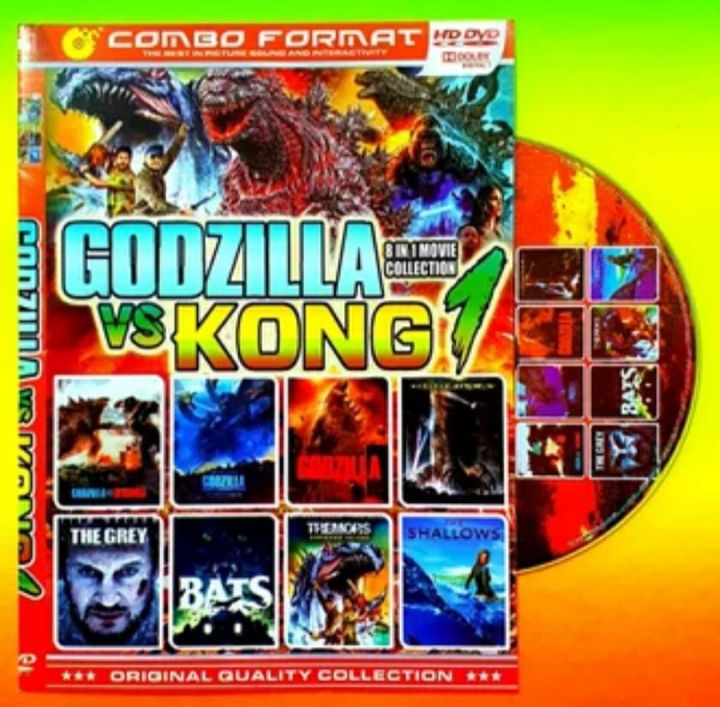 Kaset Dvd Koleksi Lengkap Film Godzilla Vs Kong - Kaset Dvd Film