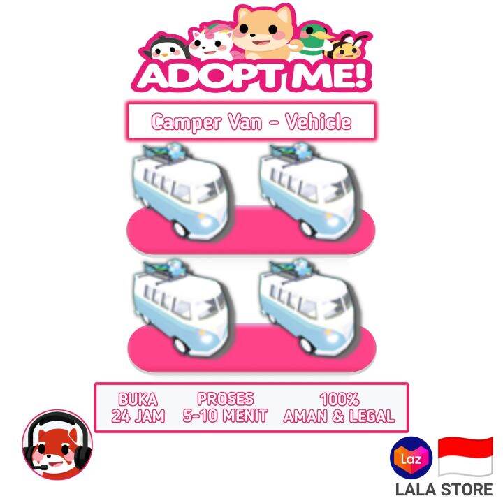 Adopt Me Vehicle - Camper Van - Roblox | Lazada Indonesia