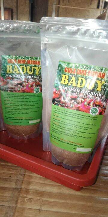 Minuman Organik Gula Jahe Merah Produk Khas Baduy Asli Alami Tanpa