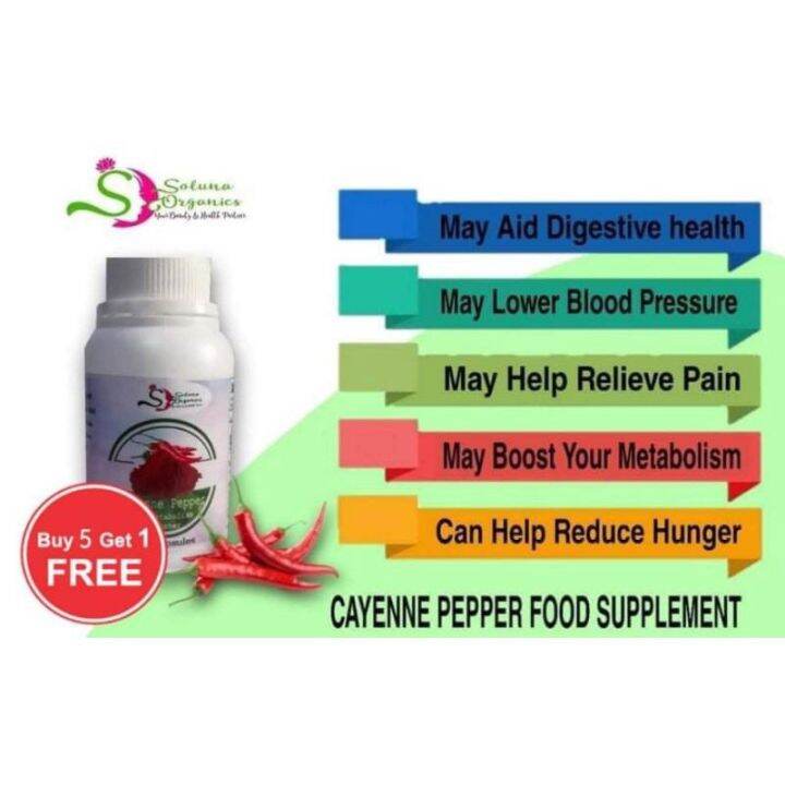 PURE Cayenne pepper capsule 500mg 100pcs Lazada PH