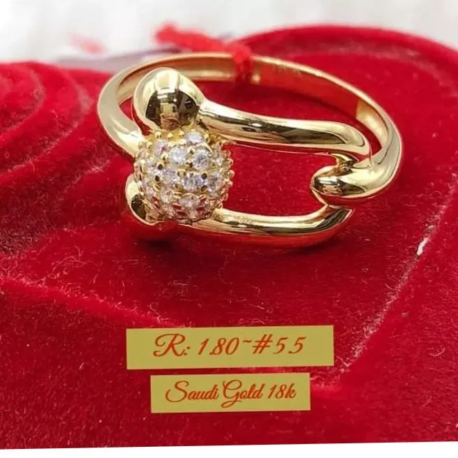 ladies ring with russian stone saudi 18 karat gold pawnable authentic ...