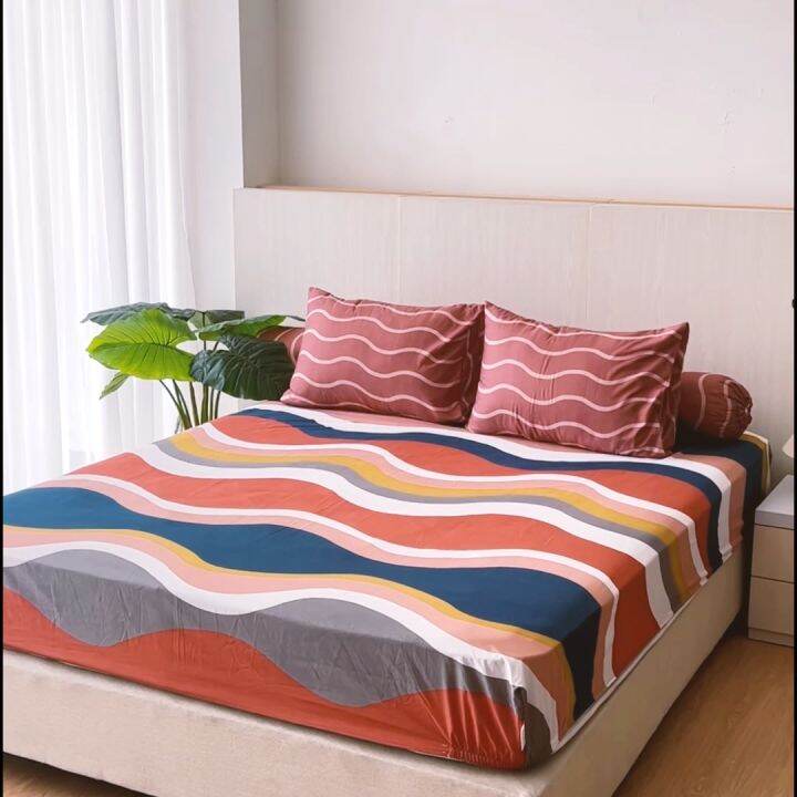 KINTAKUN LITE - Bedcover Set 180x200 Tinggi 20cm Seprai King Minimalis ...