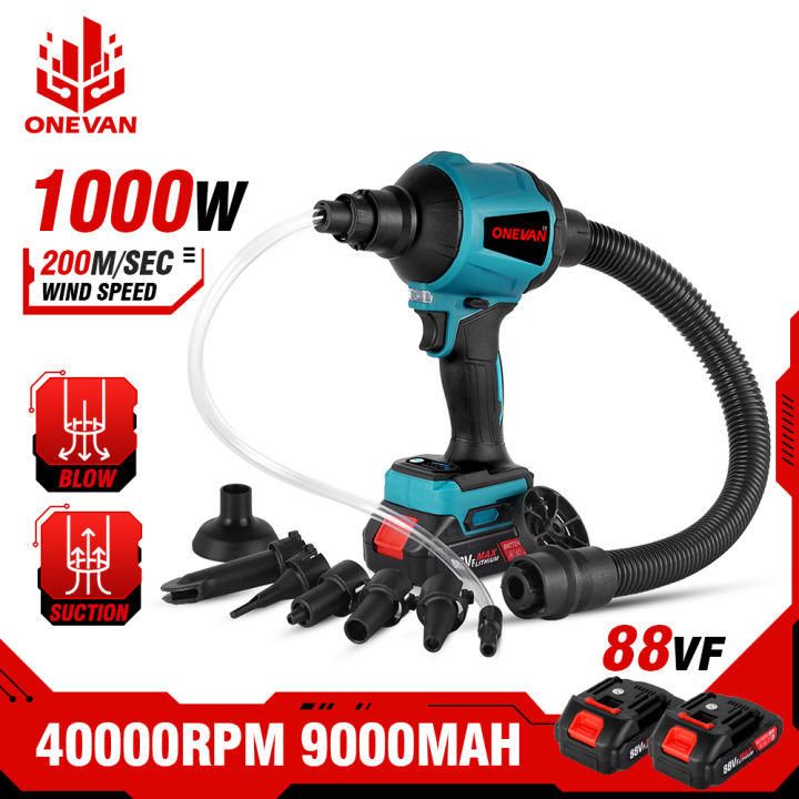 ONEVAN 40000RPM Cordless Blower 1000W Vacuum Cleaner Air Blower ...